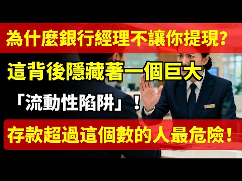 Why are bank managers preventing you from withdrawing cash? This hides a huge "liquidity trap"! T...
