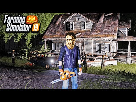 HAUNTED CAMPING TRIP WITH CHAINSAW MASSACRE! (ROLEPLAY) | FARMING SIMULATOR 2019