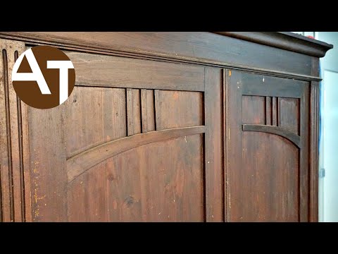 110 year old WARDROBE restoration with AMAZING result
