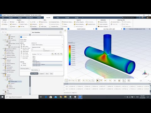 Getting Started: Pipe Tee 1-way Fluid-Solid Interaction in Ansys Fluent