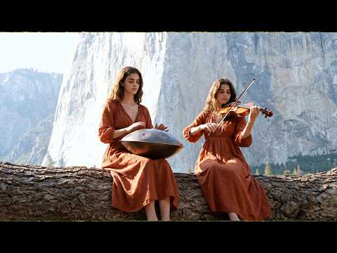 ποΈ Majestic Nature Music | Handpan & Violin on the Giant Fallen Log (1-Hour Grounding)