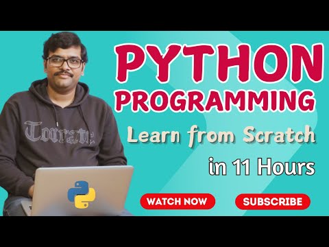 PYTHON TUTORIAL FOR BEGINNERS IN 11 HOURS (in ENGLISH) || BASIC PYTHON PROGRAMMING || DATA SCIENCE