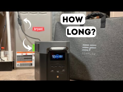 How Long Will The EcoFlow Power Station Run My Furnace?  |  Power Outage Emergency Heat