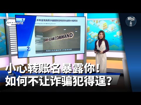 狮城有约 | 小心转账名暴露你！如何不让诈骗犯得逞？