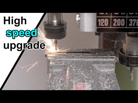 I push my 40year old mill to 24000rpm (12x speed!)