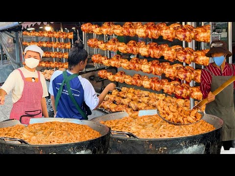 Sold Out Fast! Amazing Asian Master Chef Cooks 3 Types of Chicken Non Stop | Thai Street Food