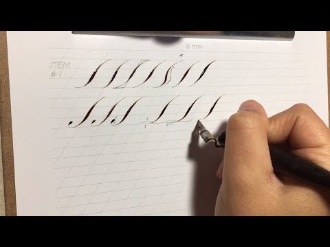 Copperplate Majuscules Part 1: Capital Stems