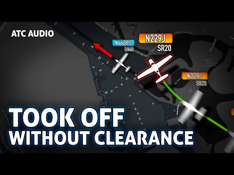 Pilot entered runway and took-off WITHOUT CLEARANCE. Real ATC Audio