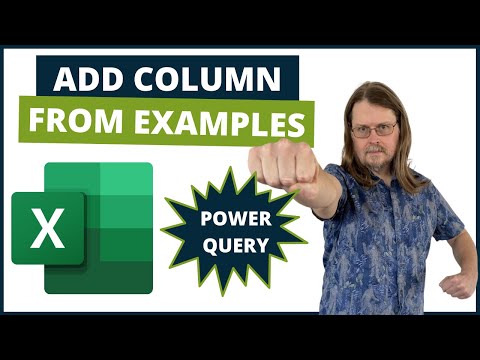 Excel Power Query Tutorial - Add Column From Examples