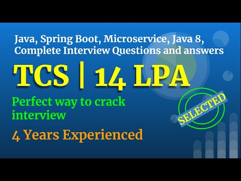 TCS Java | Spring Boot | Microservices | 4 Years | Selected | Mock Interview