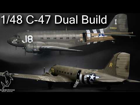 Monogram and Trumpeter 1/48 Scale C-47 Dual Build Part 1 | Full Build Series