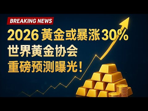 黄金风暴将至？世界黄金协会警告：2026 或迎来 30% 超级行情！#黃金 #白銀 #投資策略 #避險資產 #