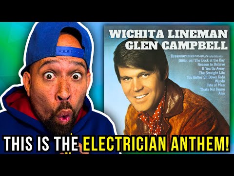 Rapper FIRST time REACTION to Glen Campbell Wichita Lineman!! This the electrician anthem...
