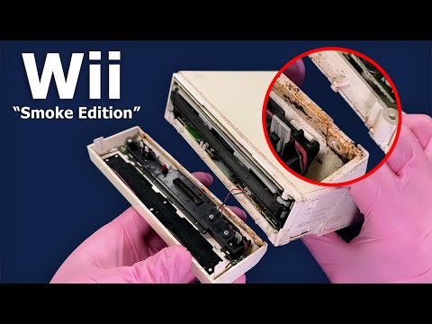 EXTREME Smoke and Soda-Pop Damaged Wii - Restored(ish)