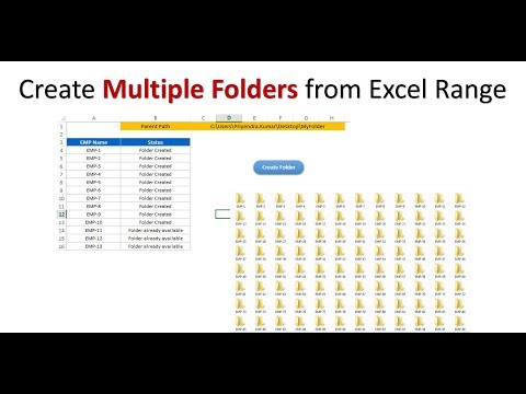 VBA: Create Multiple Folders from Excel Range