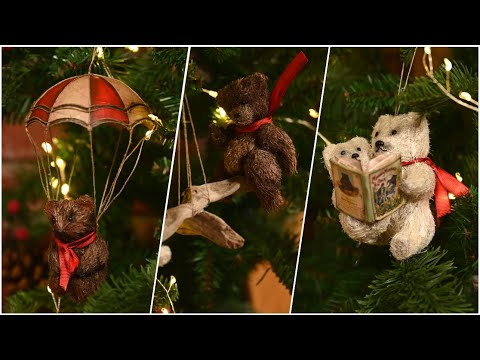 Медвежата на елку из фольги и колготок!/Елочные игрушки из сизаля