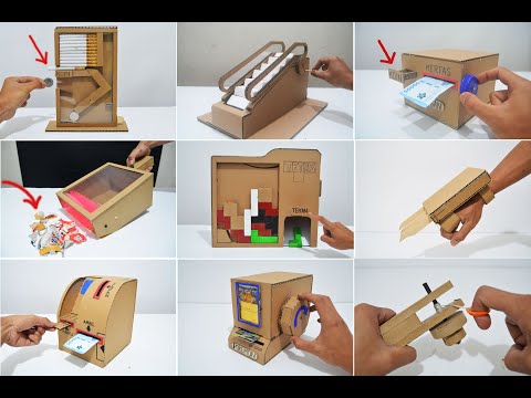 TOP 20 UNIQUE MACHINES AND TOYS MADE FROM CARDBOARD - Compilation of Cardboard Crafts