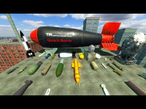 Testing Every Strongest Nuclear Bomb in a City | GMod