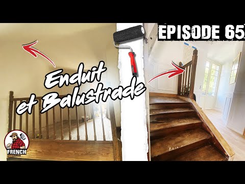 🦇 Rénovation d'une maison abandonnée - EP65 Enduit et balustrade.
