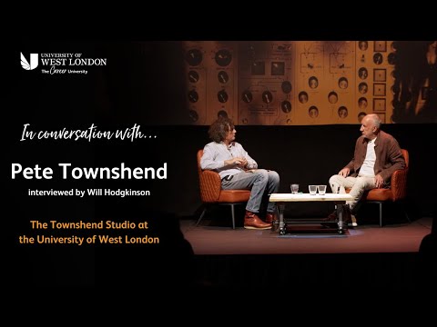 Pete Townshend in conversation with Will Hodgkinson at the University of West London