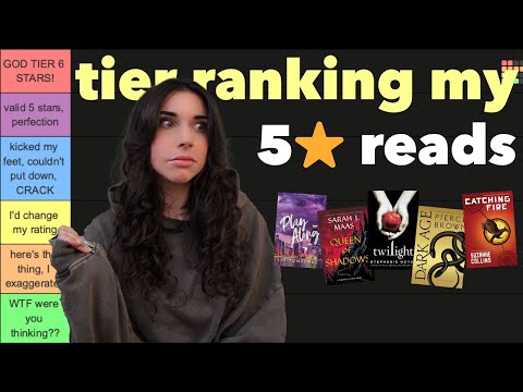 tier ranking every book I've ever rated 5 stars ⭐️📖