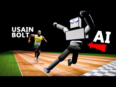 AI Learns to Run Faster than Usain Bolt | World Record
