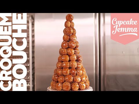 Croquembouche! Our full Recipe & Tutorial for a Profiterole Tower of Power | Cupcake Jemma