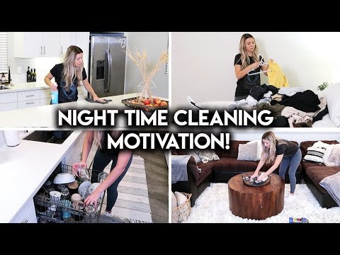 CLEAN WITH ME AFTER DARK | NIGHT TIME CLEANING ROUTINE