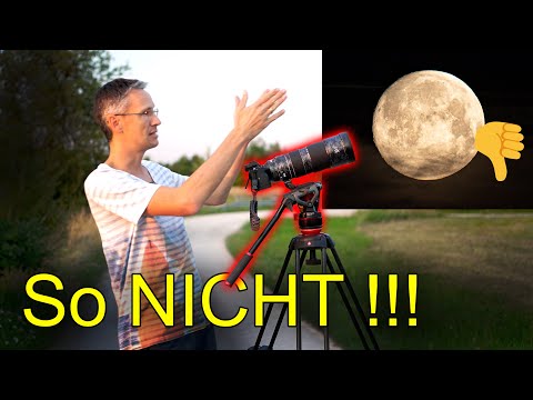 This is NOT how you should photograph the moon!😨 Learn moon photography