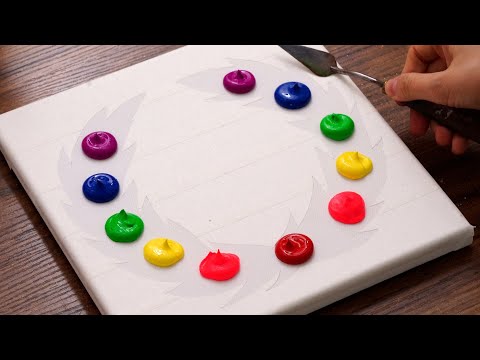 Easy Wreath Acrylic Painting For Beginners (1472)|Easy Painting|Art Satisfying