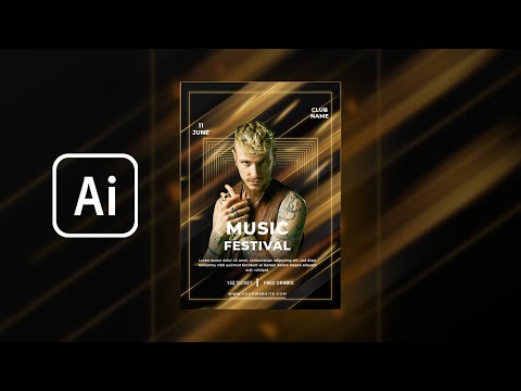 How To Make Music Festival Poster Template | Adobe Illustrator Tutorial | 2