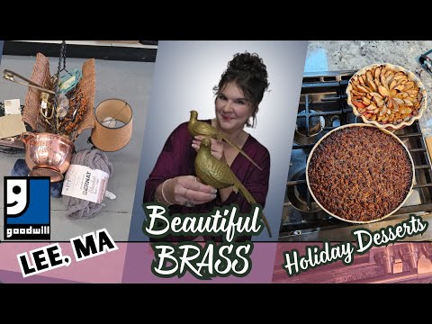 Golden Finds & Holiday Indulgence | Goodwill Thrifting &  Baking Bourbon Pecan Pie