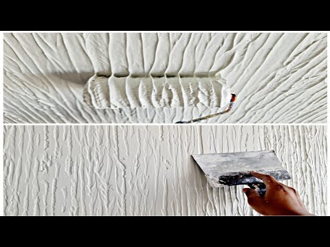 Try this wall painting putty texture design rope roller
