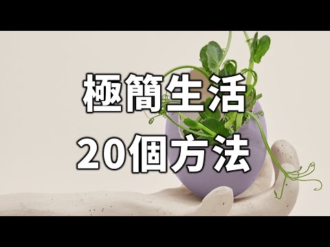 2023 極簡生活的20個方法！學會了，世界就對你簡單。 20 Ways to Minimalist Your Life【愛學習 】