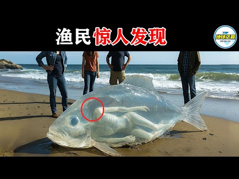 渔民直播捕获透明异形，加勒比海底惊现人腿鱼妖！盘点渔民出海那些超乎想象的震撼发现！丨地球之最#冷知识 #排名 #世界之最#地球之最top#世界之最top#top10#惊人发现#最惊人的