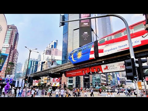 吉隆坡TRX MALL干饭后，步行去东南亚最繁忙路口 | 沉浸式长VLOG