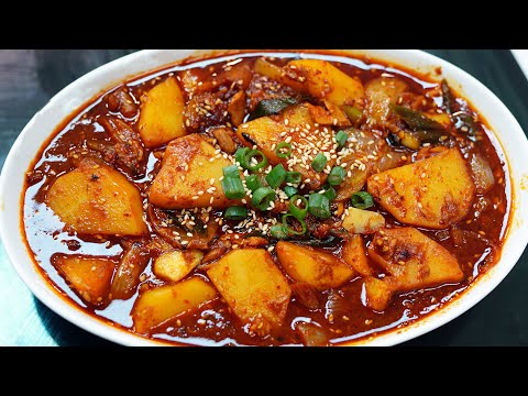 Be sure to make braised potatoes like this!! The rice cooker will be full of rice.