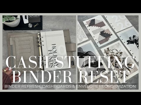Cash Stuffing Binder Reset for the New Year | Binder Refresh, Dashboards & Envelope Reorganization