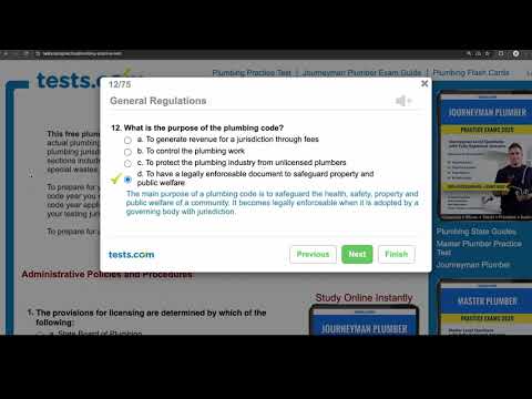 Plumbing Practice Exam