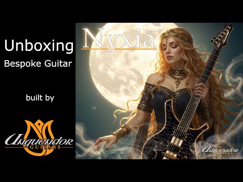 Unboxing a Bespoke Hand-Crafted Guitar “Nyxia” Built by Unquendor Guitars