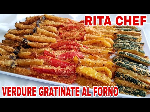 VERDURE GRATINATE AL FORNO⭐RITA CHEF | Un piatto semplice, gustoso e colorato.