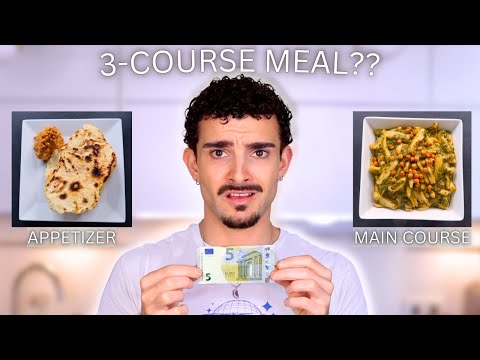 Trying to Make a 3 COURSE MEAL with Just 5€??