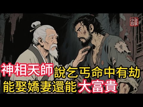 神相天師預言乞丐命中會有大機緣，不僅能娶美嬌妻還能高官厚祿！善良乞丐不以爲意。誰料造化弄人！#民間故事 #故事頻道 #感人故事 #因果故事 #睡前故事 #情感故事 #講故事 #小説 #懸疑故事