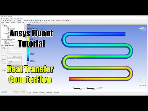 ✅ ANSYS FLUENT Tutorial - Heat Transfer & CounterFlow - Part 3/3