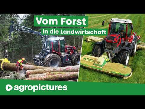Vom Forst in die Landwirtschaft | Heuernte in Österreich mit dem Pfanzelt Pm Trac Forstschlepper