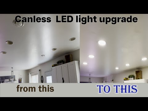 Install recess LED Can Lights in Kitchen