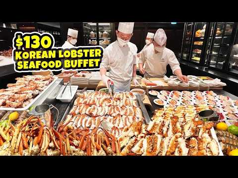ULTIMATE All You Can Eat LOBSTER & STEAK Buffet in South Korea! 100 Foods to Eat Before You Die #97
