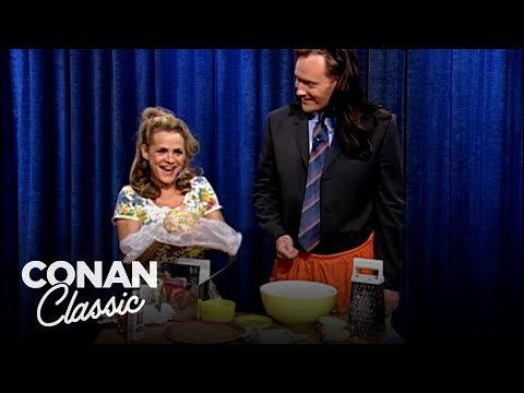 Amy Sedaris Teaches Conan How To Make Homemade Cheese Balls | Late Night with Conan O’Brien