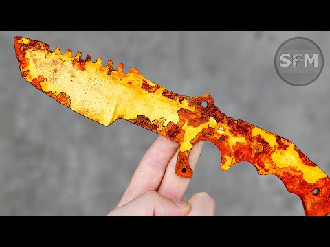 Restoration Very Rusty and Destroyed Tactical Knife