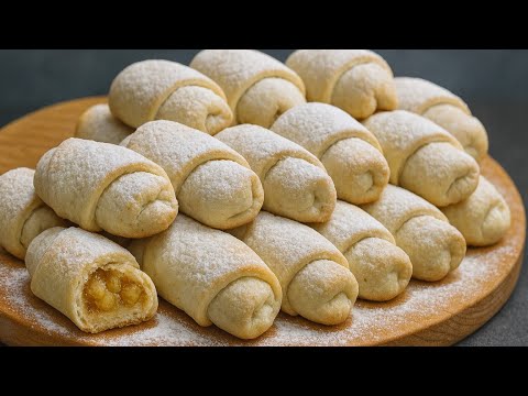 New! Apple Roll Cookies! Juicy apple filling and minimal dough. TOP!